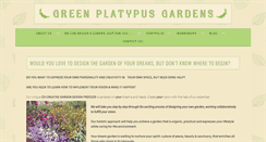 Desktop Screenshot of greenplatypusgardens.com